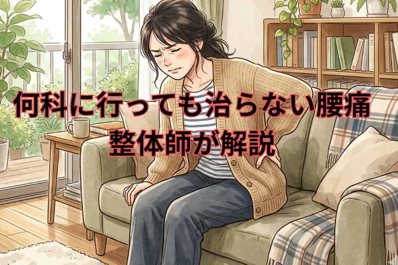 何科に行っても治らない腰痛!整体師が解説