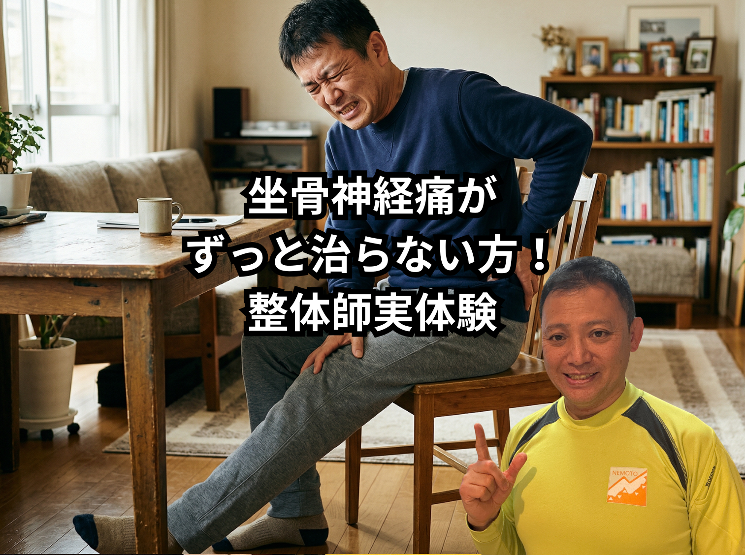 坐骨神経痛がずっと治らない方！整体師実体験