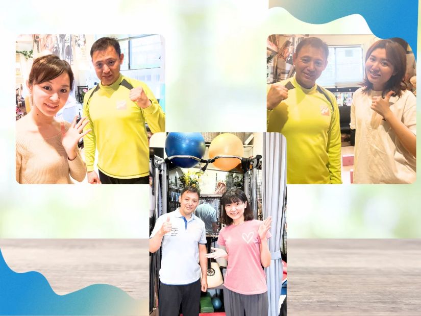 明るいケーブルマシン　院長と女性3人笑顔