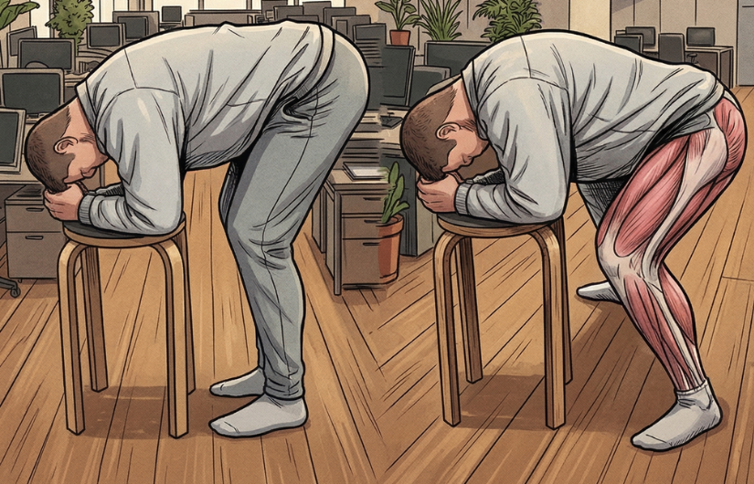 浅いスクワット＋ストレッチ