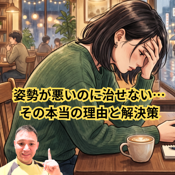 姿勢が悪いのに治せない…その本当の理由の画像