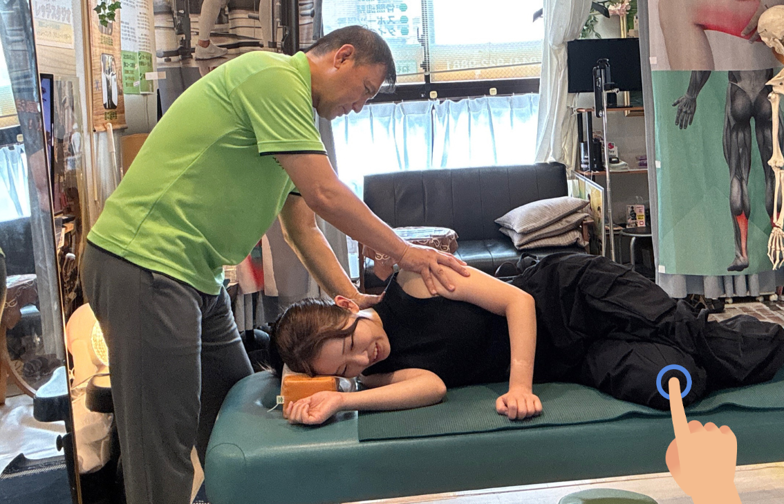 首の痛み・整体施術イメージ