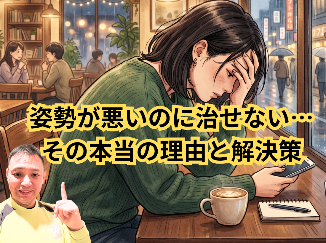 姿勢が悪いのに治せない…その本当の理由と解決策
