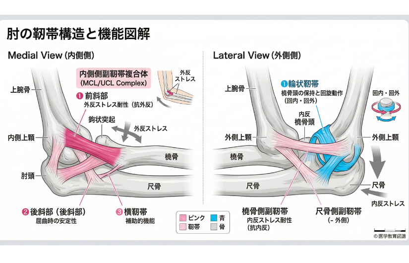 肘の開設のイラスト