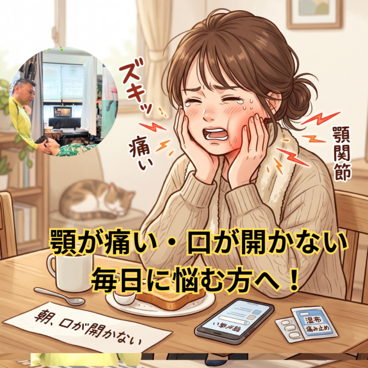 顎が痛い・口が開かない毎日に悩む方へ！の画像