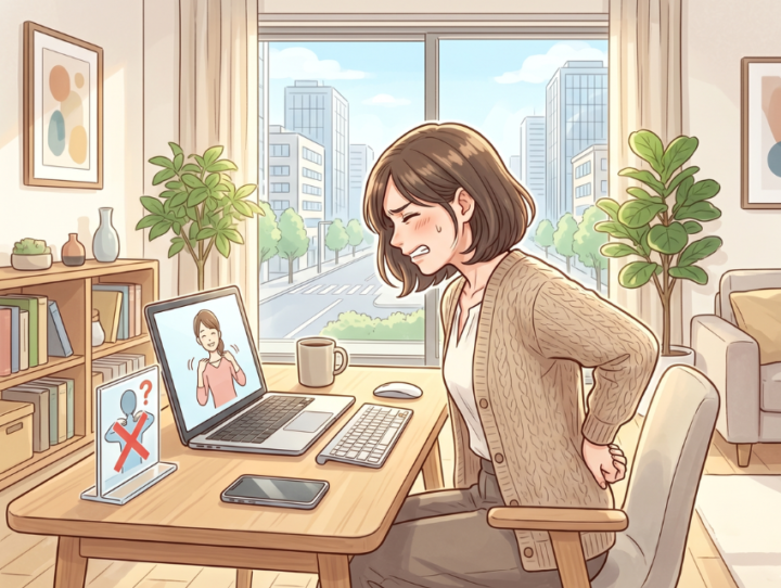 椅子に座っている女性