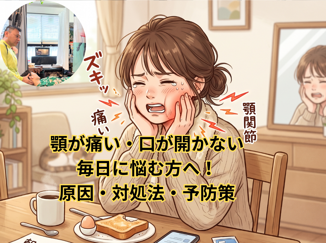顎が痛い・口が開かない毎日に悩む方へ！原因・対処法・予防策