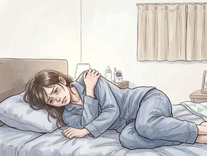 眠れない女性