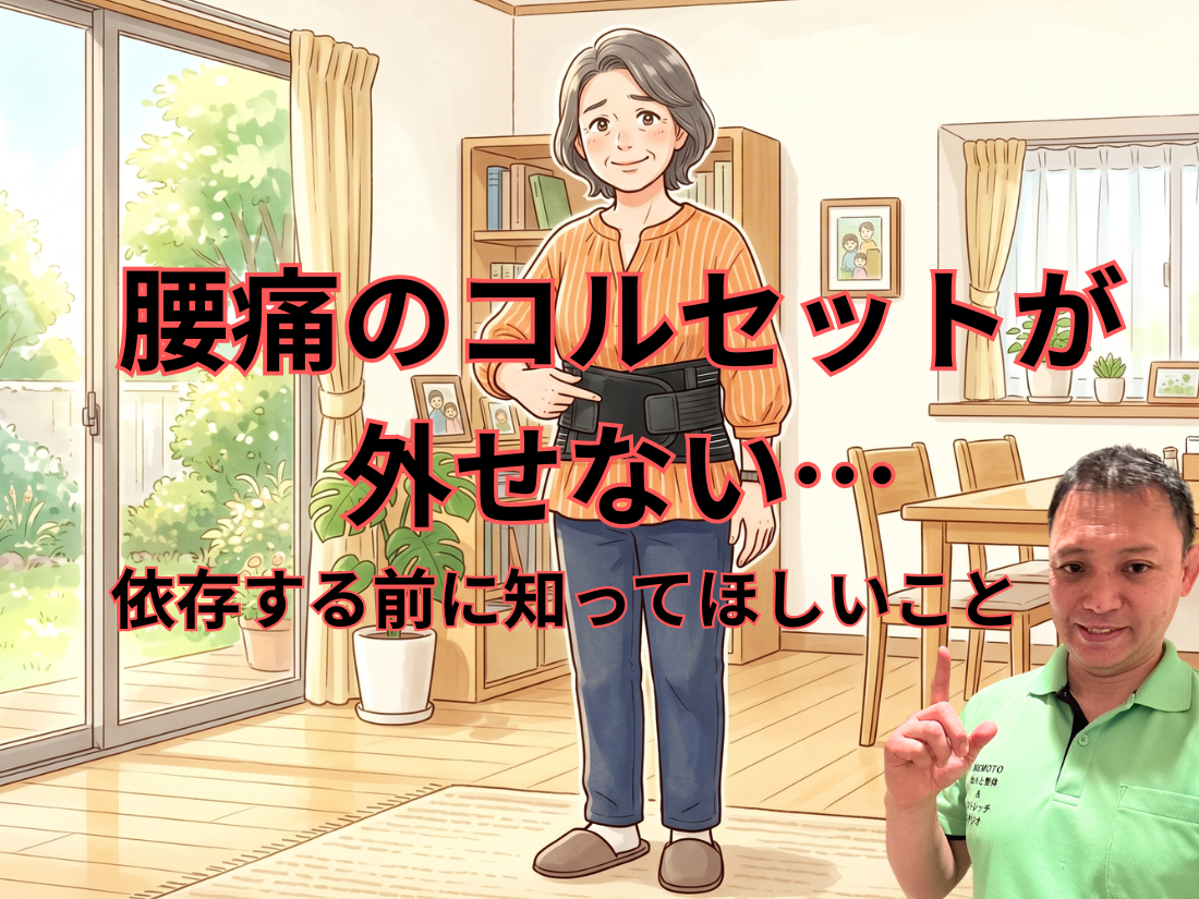 腰痛のコルセットが外せない…依存する前に知ってほしいこと