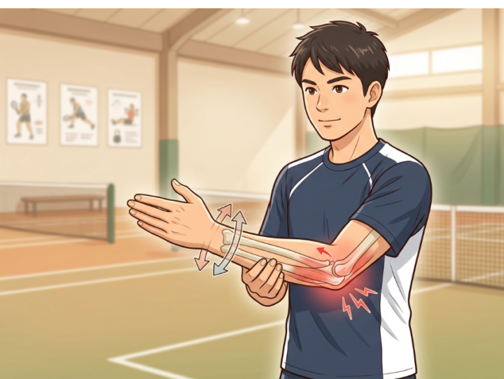 手首が動きが悪い男性