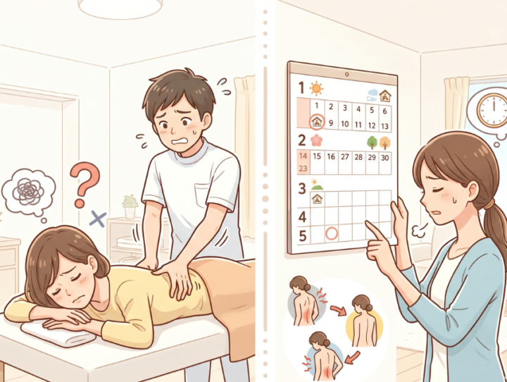 施術に不安な女性