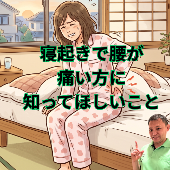 寝起きで腰が痛い方に知ってほしいことの画像
