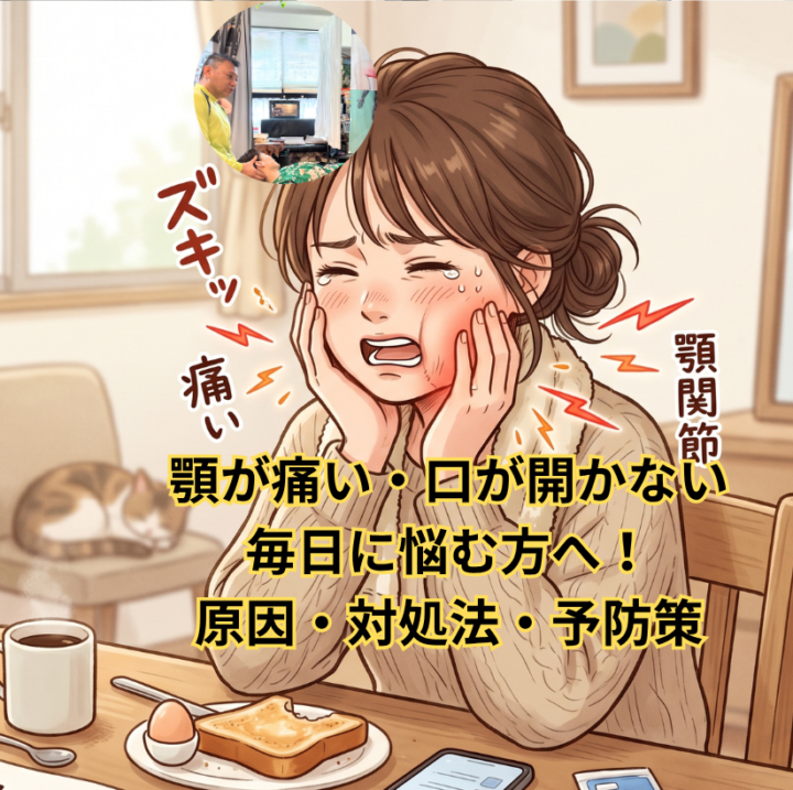 顎が痛い・口が開かない毎日に悩む方へ！原因・対処法・予防策の画像