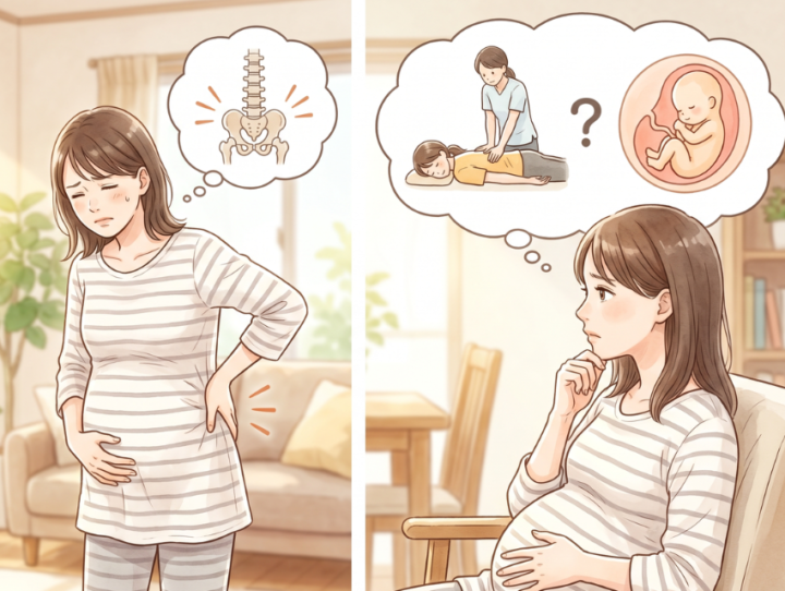 考えている妊娠女性