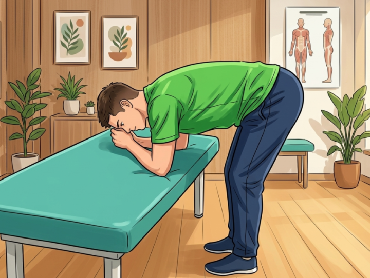 ストレッチしている男性