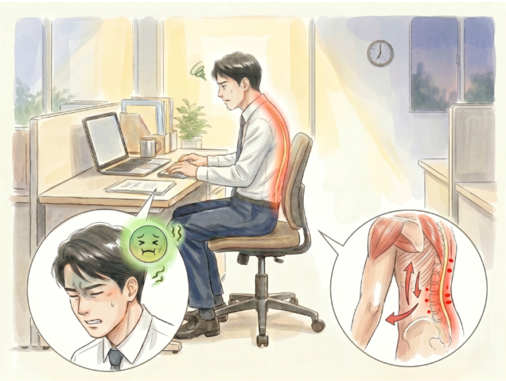 椅子に座っている男性
