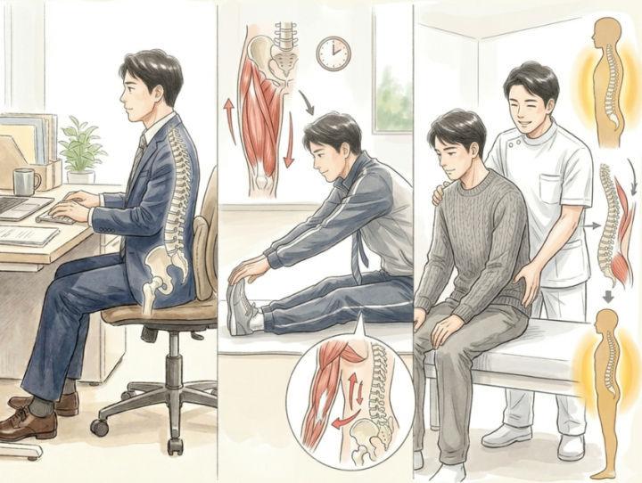 椅子に座っている男性