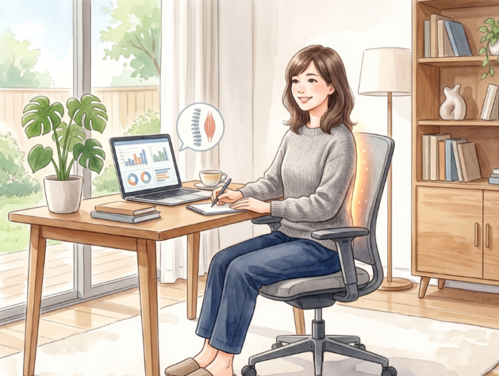 椅子に座っている女性