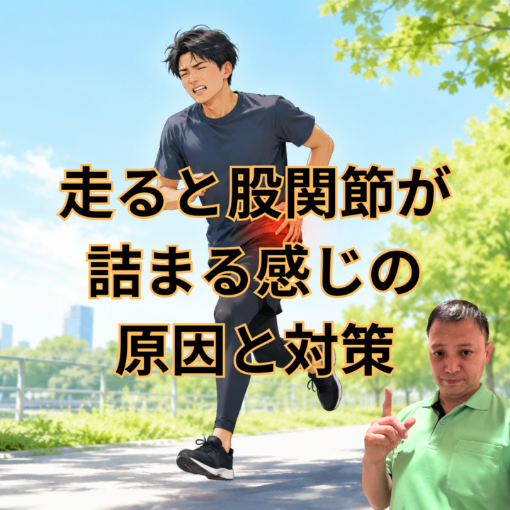 走ると股関節が詰まる感じの原因と対策の画像
