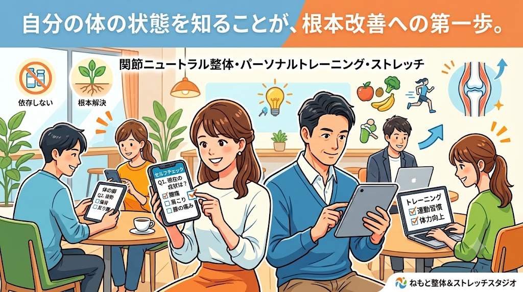 あなたの体は大丈夫？症状・姿勢・健康のセルフチェック集