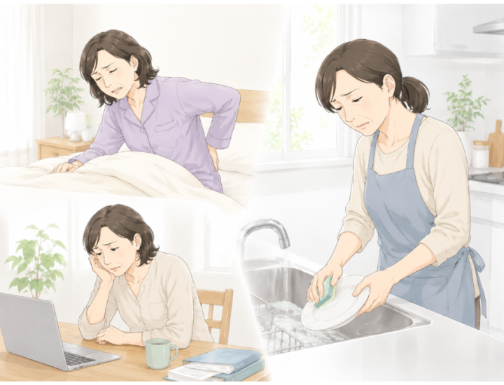家事を行っている女性