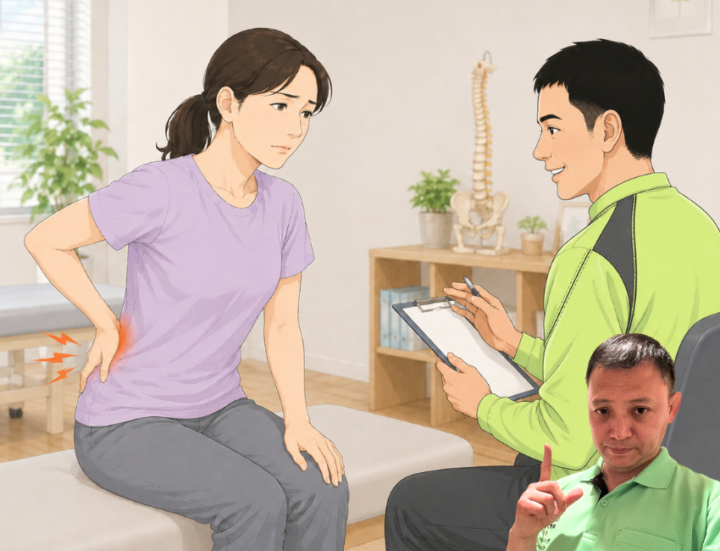 話をしている女性