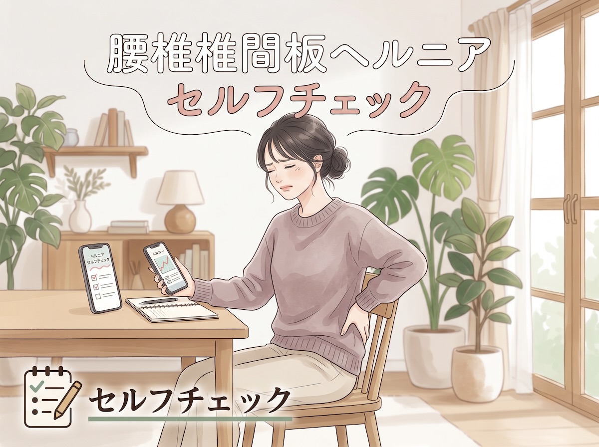 腰椎椎間板ヘルニアのセルフチェック