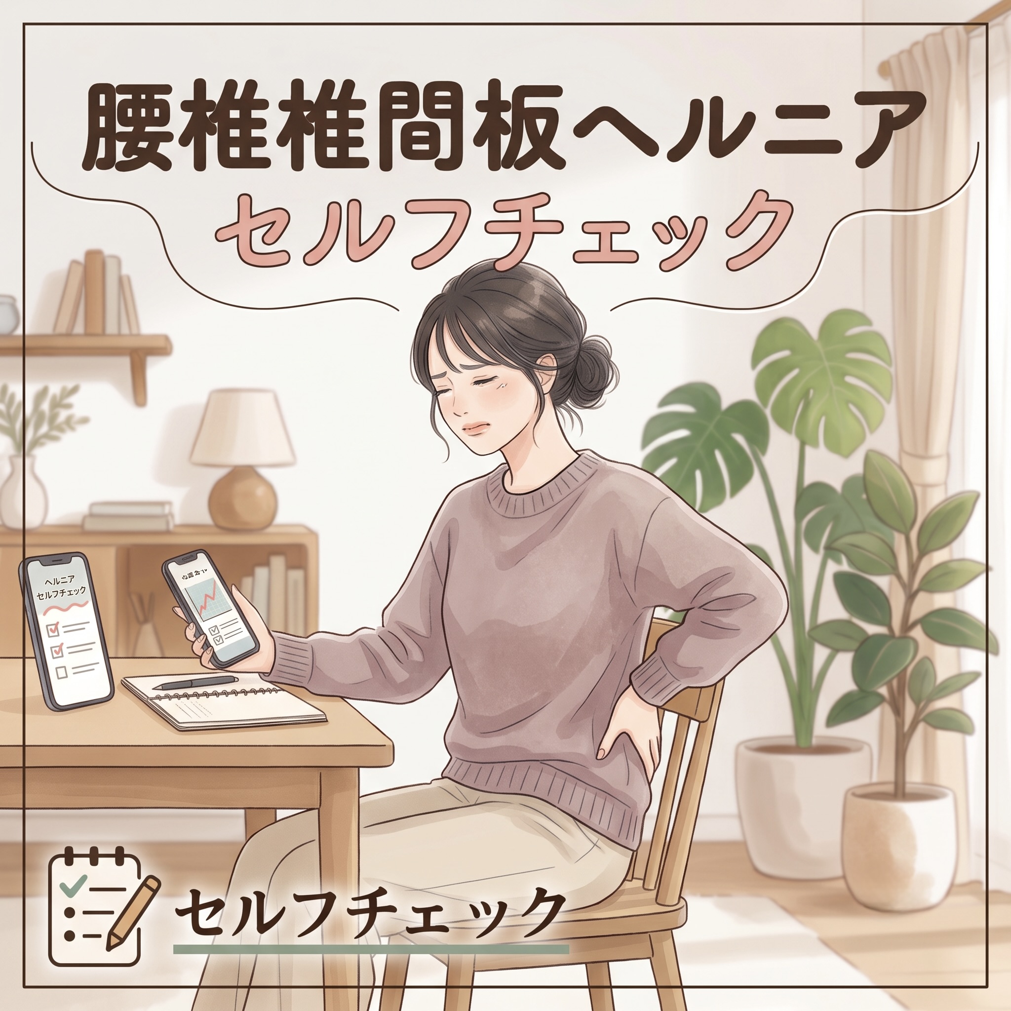 腰椎椎間板ヘルニアセルフチェック