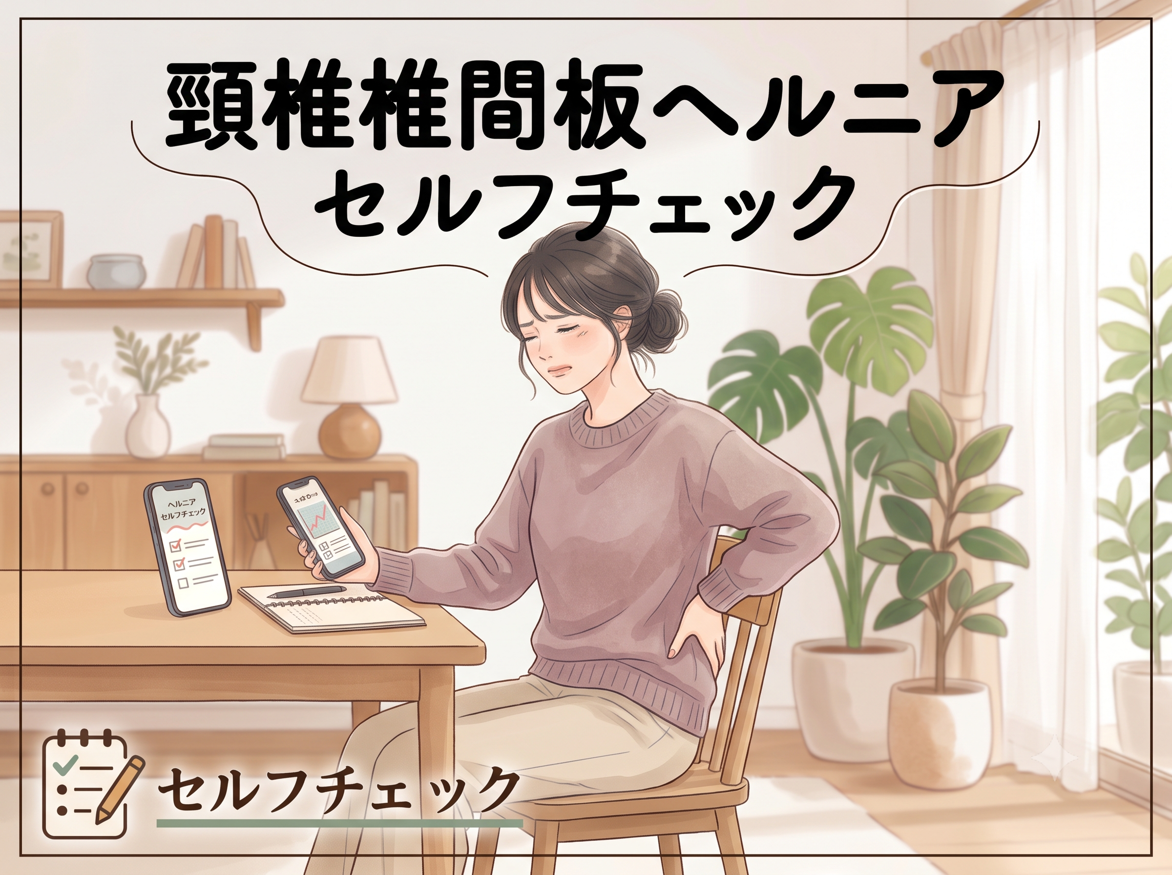 頸椎椎間板ヘルニアのセルフチェック
