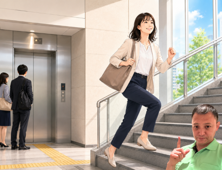 階段が楽になってた女性