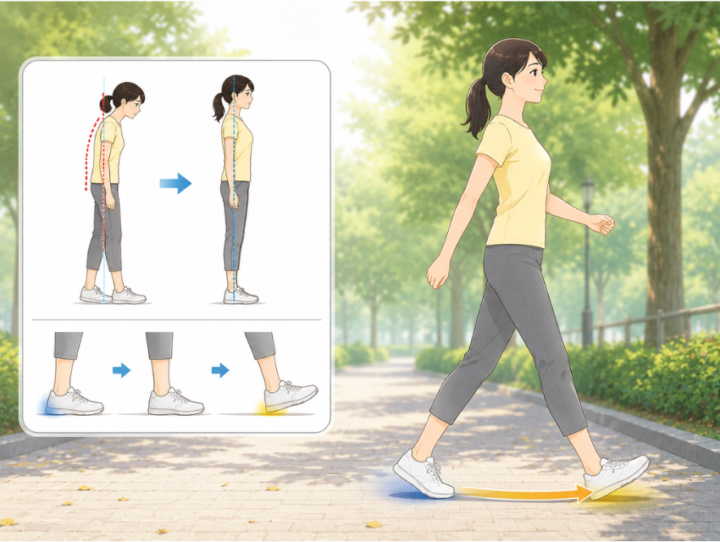 歩いている女性