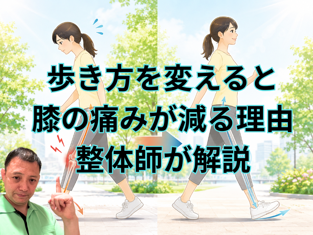 歩き方を変えると膝の痛みが減る理由｜整体師が解説