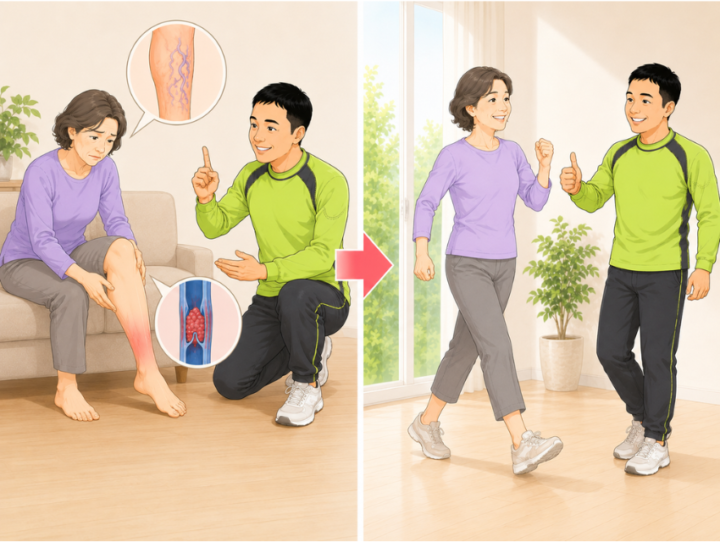 運動している女性