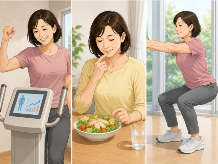 食事をしている女性