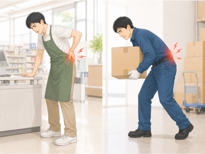 荷物を運ぶ男性