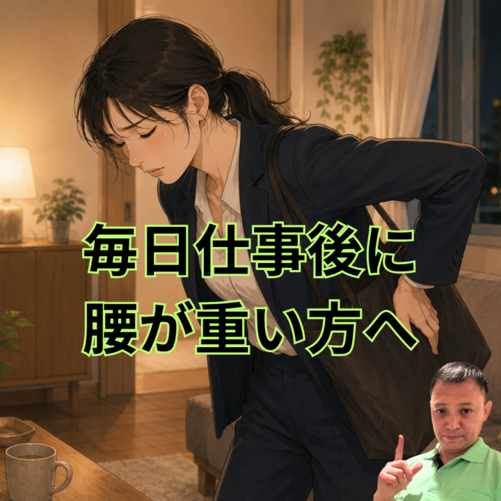毎日仕事後に腰が重い方への画像