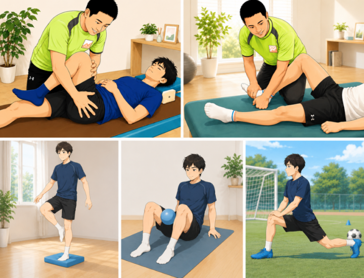 施術をしている男性