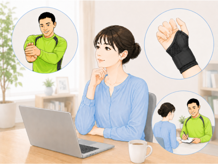 サポーターしているイラスト