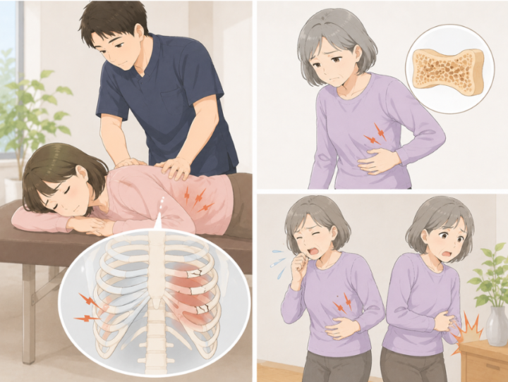 くしゃみをしている女性