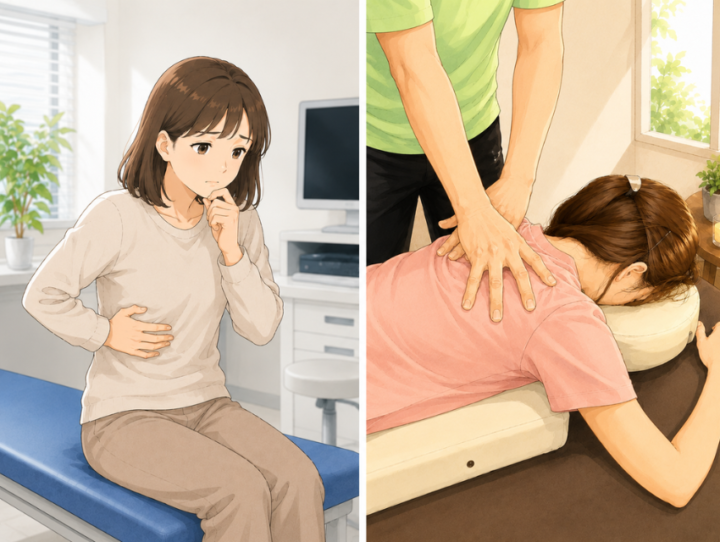 施術を受けている女性