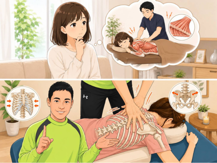 施術を受けている女性