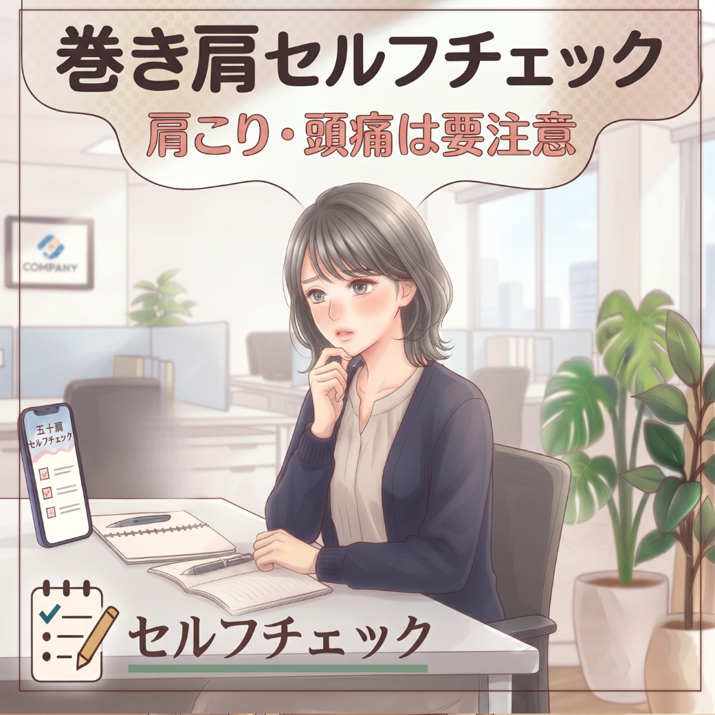 巻き肩セルフチェック