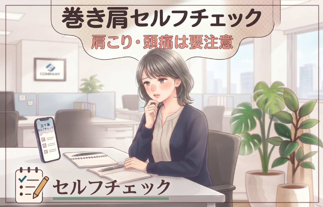 巻き肩セルフチェック