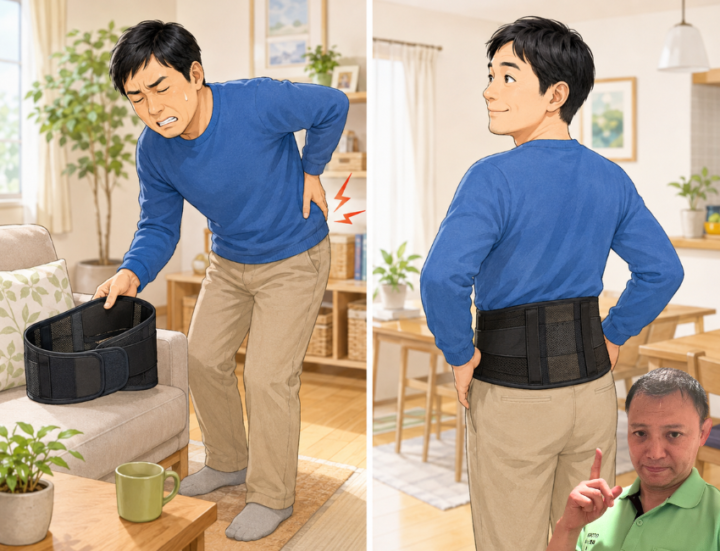 コルセットをしている男性