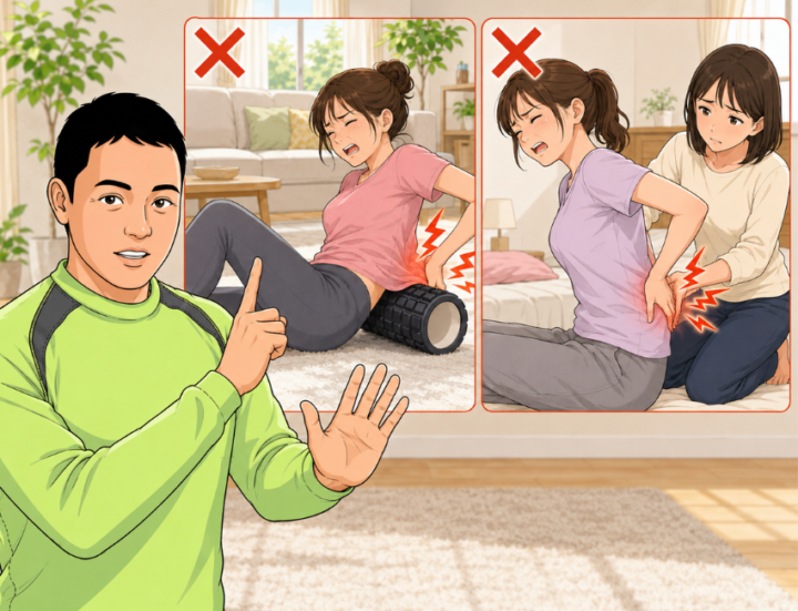 注意をしている男性
