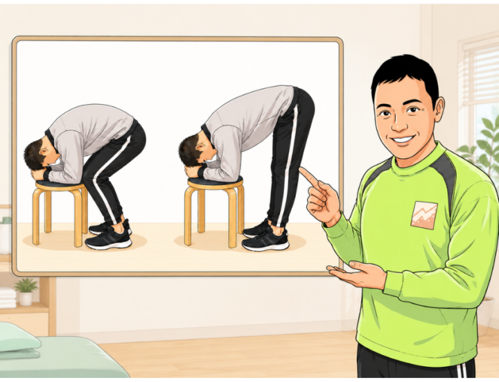 ストレッチしている男性
