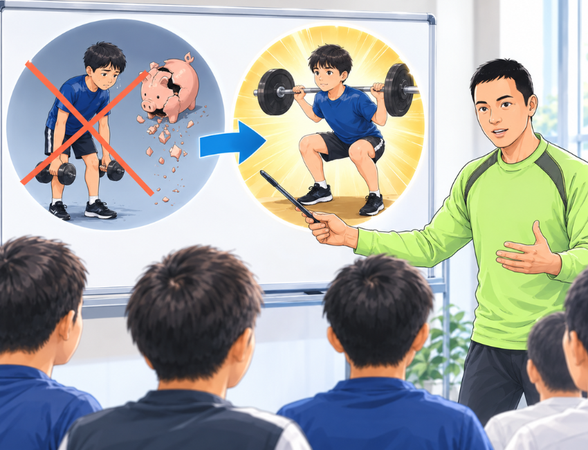 トレーニングをしている男性