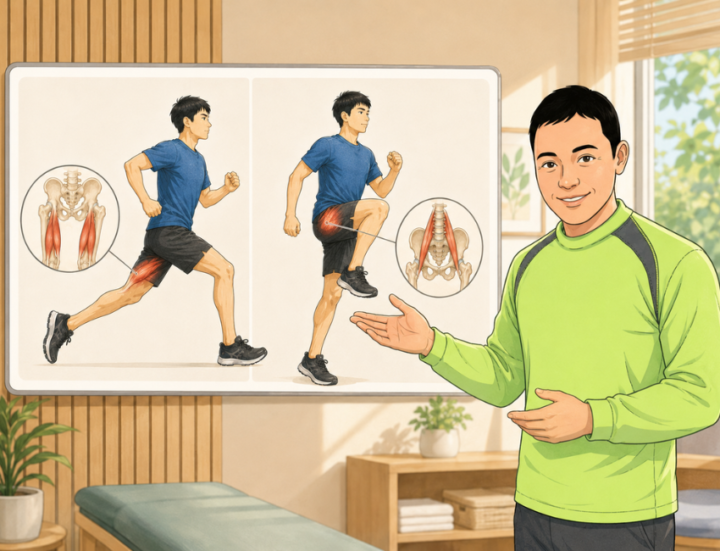 男性が説明しているイラスト