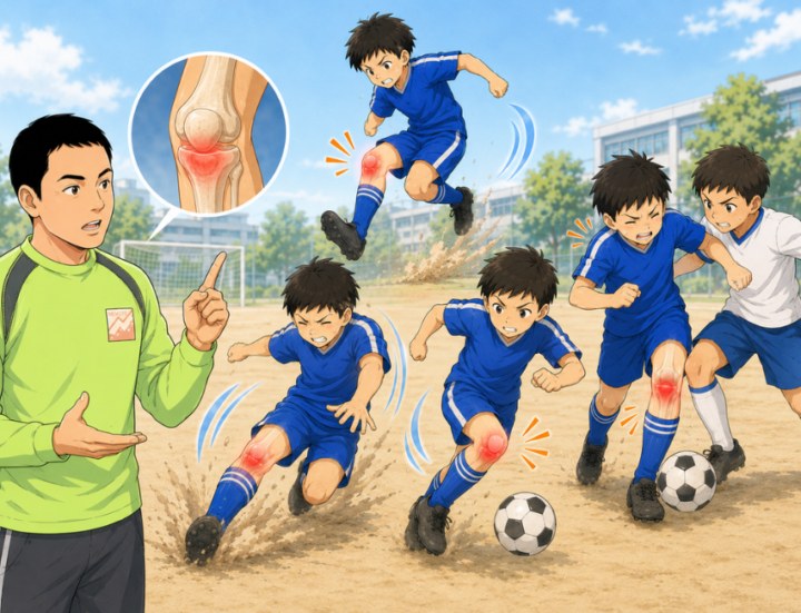 サッカーをしている男性