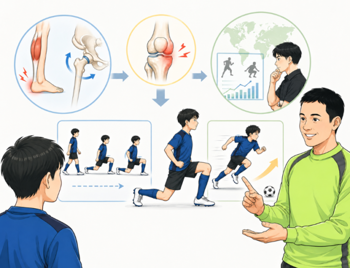 説明を聞いている男性